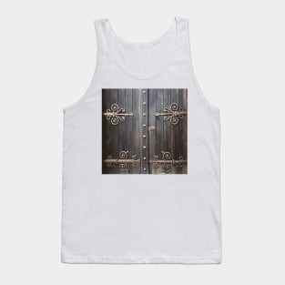 Rustic steampunk antique renaissance castle old door Tank Top